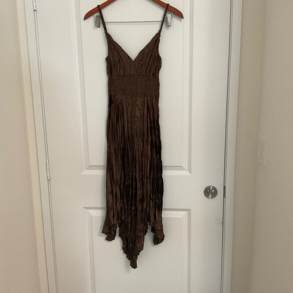 Express Women Size 0 Brown Empire Waist Sleeveless Dress